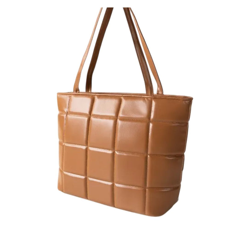 Nosti Quilted Leather Tote Bag